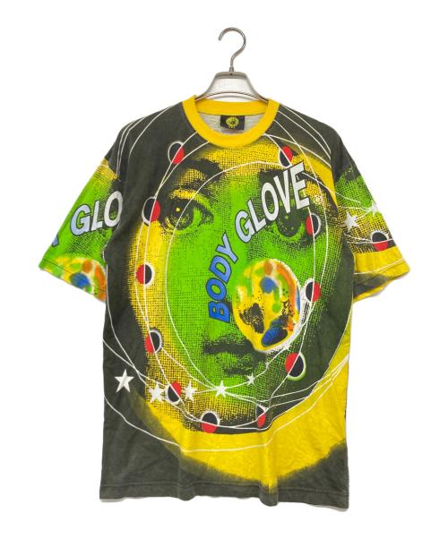 BODY GLOVE（ボディーグローブ）BODY GLOVE (ボディーグローブ) 総柄Ｔシャツ/90’ｓ マルチカラー サイズ:記載なしの古着・服飾アイテム