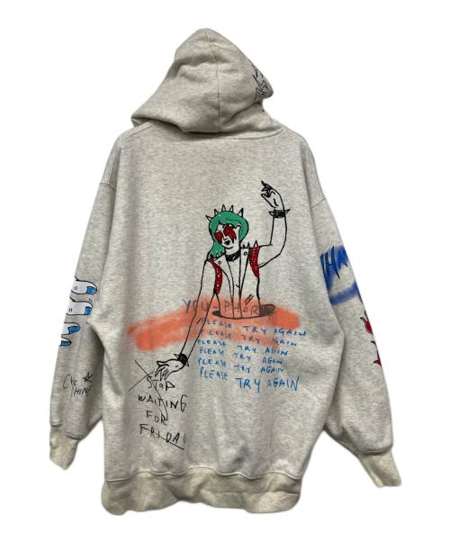 DIESEL（ディーゼル）DIESEL (ディーゼル) プルオーバーパーカー グレー サイズ:XSの古着・服飾アイテム