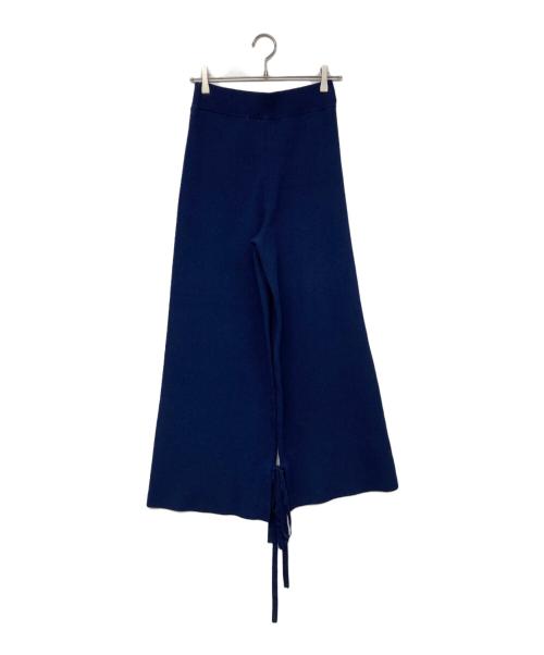 UN3D.（アンスリード）UN3D. (アンスリード) ニットパンツ ネイビー サイズ:38の古着・服飾アイテム