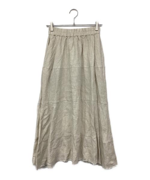 RHC Ron Herman（アールエイチシー ロンハーマン）RHC Ron Herman (アールエイチシー ロンハーマン) リネンフレアスカート ベージュ サイズ:記載なしの古着・服飾アイテム