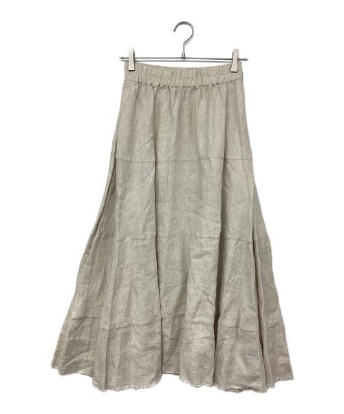 RHC Ron Herman（アールエイチシー ロンハーマン）RHC Ron Herman (アールエイチシー ロンハーマン) リネンフレアスカート ベージュ サイズ:記載なしの古着・服飾アイテム