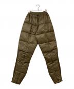 Eddie Bauerエディーバウアー）の古着「キルティングダウンパンツ」｜ブラウン
