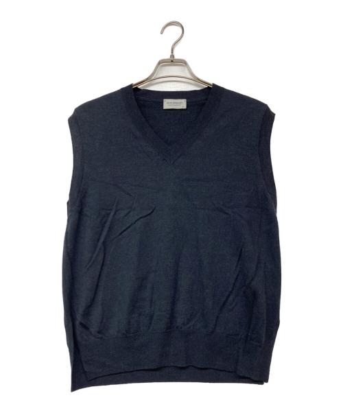 JOHN SMEDLEY（ジョンスメドレー）JOHN SMEDLEY (ジョンスメドレー) ニットベスト グレー サイズ:Mの古着・服飾アイテム