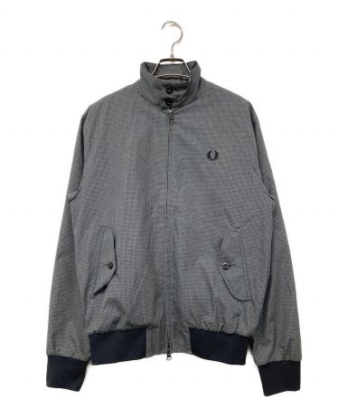 【新品/未使用】FRED PERRY グレー ハリントンジャケット Sサイズ 中古・古着通販】FRED PERRY (フレッドペリー) ハリントンジャケット