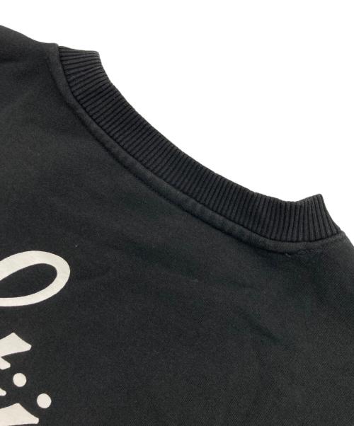 stussy（ステューシー）stussy (ステューシー) ワールドツアー プリントスウェット ブラック サイズ:Mの古着・服飾アイテム