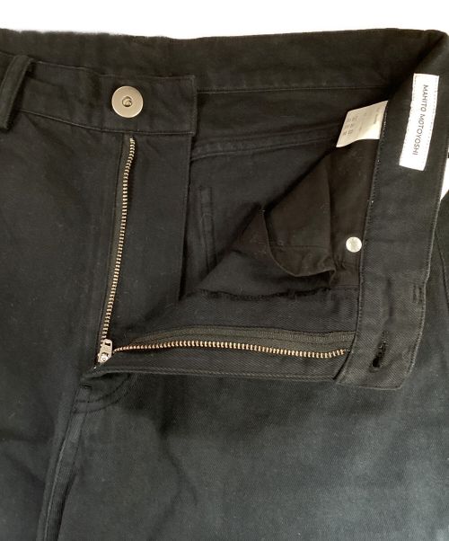 MAHITO MOTOYOSHI（マヒト モトヨシ）MAHITO MOTOYOSHI (マヒト モトヨシ) GRADATION DENIM SHORT PANTS ブラック×ブルー サイズ:L 未使用品の古着・服飾アイテム