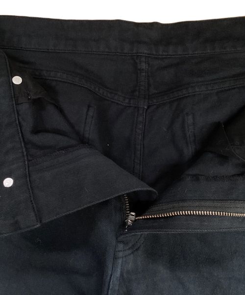 MAHITO MOTOYOSHI（マヒト モトヨシ）MAHITO MOTOYOSHI (マヒト モトヨシ) GRADATION DENIM SHORT PANTS ブラック×ブルー サイズ:L 未使用品の古着・服飾アイテム