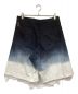MAHITO MOTOYOSHI (マヒト モトヨシ) GRADATION DENIM SHORT PANTS ブラック×ブルー サイズ:L 未使用品：11000円