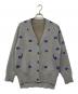 ADER error（アーダーエラー）の古着「フラワーパターン ニットカーディガン 花柄」｜グレー