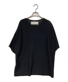 walenode（ウェルノード）の古着「半袖ニット」｜ブラック