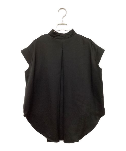 THE RERACS（ザ リラクス）THE RERACS (ザ リラクス) ゴールドボタンブラウス ブラック サイズ:36の古着・服飾アイテム