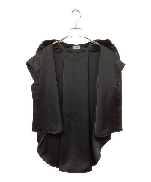 THE RERACS（ザ リラクス）THE RERACS (ザ リラクス) ゴールドボタンブラウス ブラック サイズ:36の古着・服飾アイテム