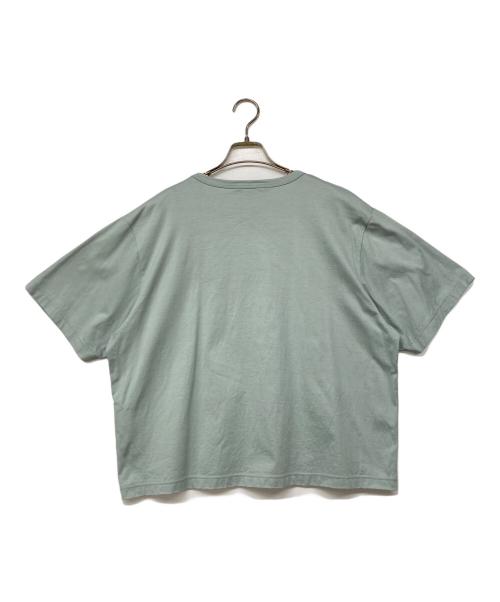 To b. by agnes b.（トゥービー バイ アニエスベー）To b. by agnes b. (トゥービー バイ アニエスベー) ロゴビッグシルエットプリントTシャツ グリーン サイズ:38の古着・服飾アイテム