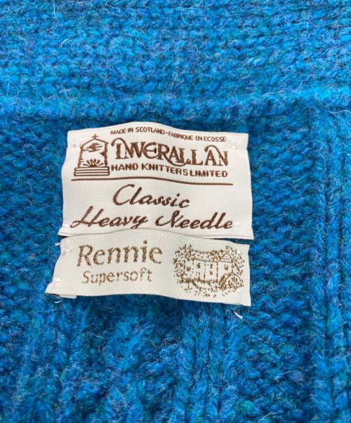 INVERALLAN（インバーアラン）INVERALLAN (インバーアラン) ショールカラーカーディガン ブルー サイズ:42の古着・服飾アイテム