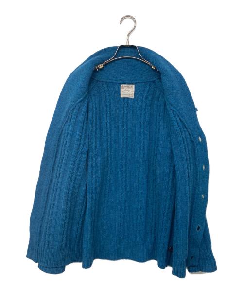 INVERALLAN（インバーアラン）INVERALLAN (インバーアラン) ショールカラーカーディガン ブルー サイズ:42の古着・服飾アイテム