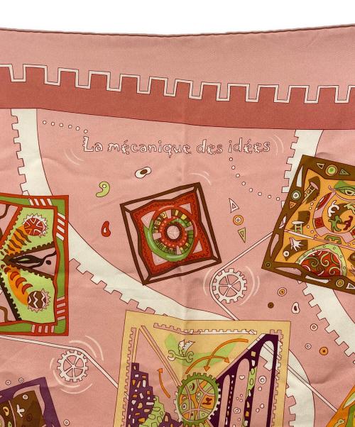 HERMES（エルメス）HERMES (エルメス) シルクスカーフ/カレ90 ピンクの古着・服飾アイテム