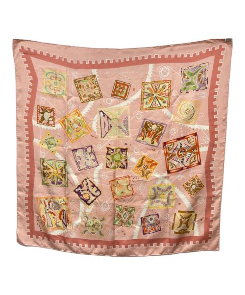 HERMES（エルメス）HERMES (エルメス) シルクスカーフ/カレ90 ピンクの古着・服飾アイテム