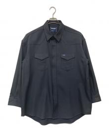 Wrangler×N.HOOLYWOOD（ラングラー×エヌ ハリウッド）の古着「オーバーサイズウエスタンシャ」｜ネイビー