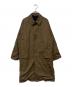 MARKWARE（マーカウェア）の古着「RAGLAN MAC COAT ORGANIC WOOL TROPICAL/ラグランマックコート ウールトロピカル」｜ブラウン