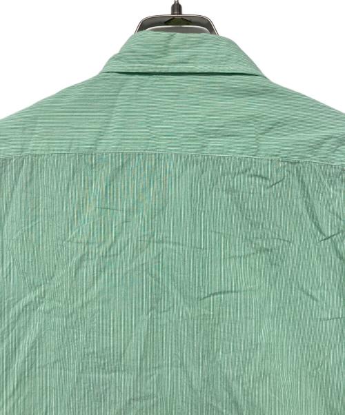 Porter Classic（ポータークラシック）Porter Classic (ポータークラシック) ROLL UP STRIPE SHIRT/ロールアップストライプシャツ グリーン サイズ:Sの古着・服飾アイテム