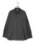 STEVEN ALAN（スティーブンアラン）の古着「T/C ダークストライプ レギュラーカラー シャツ」｜ブラック×グレー