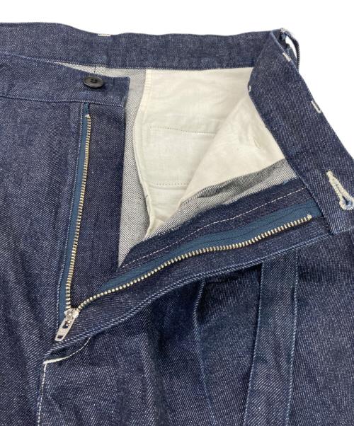 MR.OLIVE（ミスターオリーブ）MR.OLIVE (ミスターオリーブ) BELTED WIDE TAPERED PANTS インディゴ サイズ:Mの古着・服飾アイテム