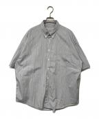 TRISECT2 JOURNAL STANDARDトライセクト2 ジャーナルスタンダード）の古着「半袖ストライプシャツ/ THOMAS MASON」｜ブルー