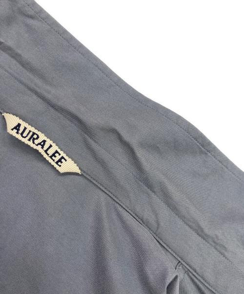 AURALEE（オーラリー）AURALEE (オーラリー) WASHED FINX TWILL BIG HALF SLEEVED SHIRTS/ウォッシュドフィンクスツイルビッグハーフスリーブシャツ ブルー サイズ:4の古着・服飾アイテム