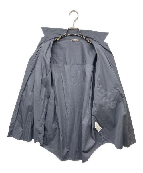 AURALEE（オーラリー）AURALEE (オーラリー) WASHED FINX TWILL BIG HALF SLEEVED SHIRTS/ウォッシュドフィンクスツイルビッグハーフスリーブシャツ ブルー サイズ:4の古着・服飾アイテム