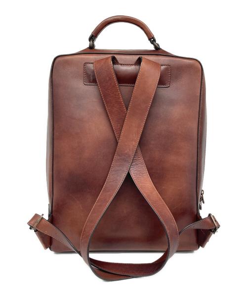 MOTHERHOUSE（マザーハウス）MOTHERHOUSE (マザーハウス) アンティーク スクエア バックパック ブラウンの古着・服飾アイテム