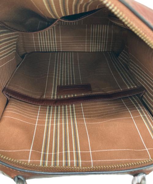 MOTHERHOUSE（マザーハウス）MOTHERHOUSE (マザーハウス) アンティーク スクエア バックパック ブラウンの古着・服飾アイテム