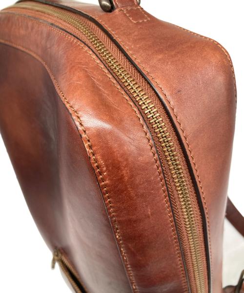 MOTHERHOUSE（マザーハウス）MOTHERHOUSE (マザーハウス) アンティーク スクエア バックパック ブラウンの古着・服飾アイテム