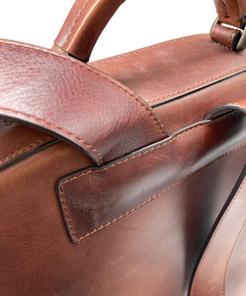 MOTHERHOUSE（マザーハウス）MOTHERHOUSE (マザーハウス) アンティーク スクエア バックパック ブラウンの古着・服飾アイテム