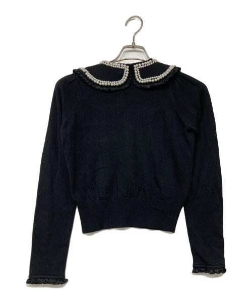 HER LIP TO（ハーリップトゥ）HER LIP TO (ハーリップトゥ) Rodin Pearl Knit Pullover ブラック サイズ:Sの古着・服飾アイテム