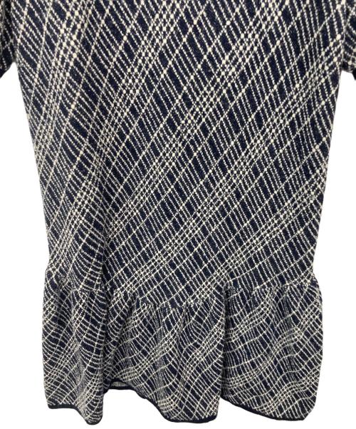 HER LIP TO（ハーリップトゥ）Her lip to (ハーリップトゥ) Vosges Jacquard Knit Dress/ヴォージュジャガードニットドレス ネイビー サイズ:Sの古着・服飾アイテム