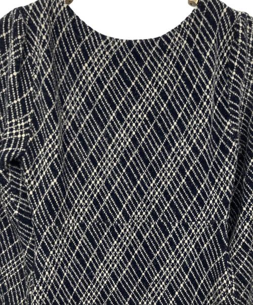 HER LIP TO（ハーリップトゥ）Her lip to (ハーリップトゥ) Vosges Jacquard Knit Dress/ヴォージュジャガードニットドレス ネイビー サイズ:Sの古着・服飾アイテム
