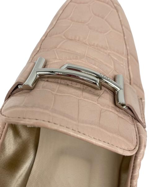 TOD'S（トッズ）TOD'S (トッズ) ダブルＴローファー ピンク サイズ:40の古着・服飾アイテム