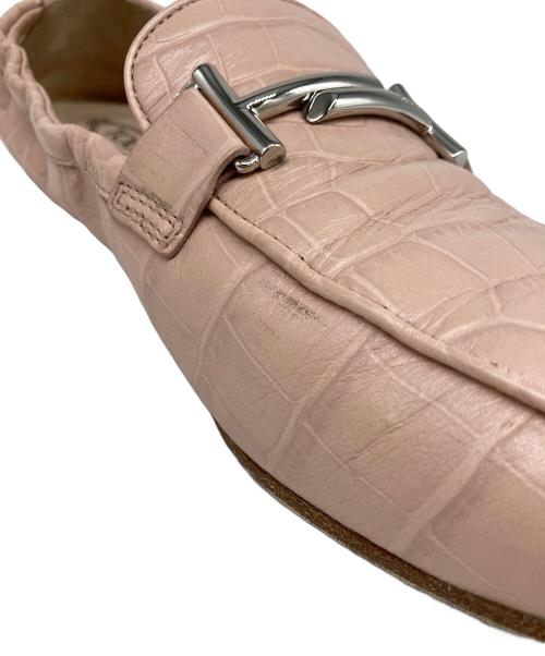 TOD'S（トッズ）TOD'S (トッズ) ダブルＴローファー ピンク サイズ:40の古着・服飾アイテム