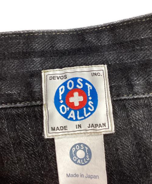 POST O'ALLS（ポストオーバーオールズ）POST O'ALLS (ポストオーバーオールズ) デニムパンツ ブラック サイズ:XLの古着・服飾アイテム