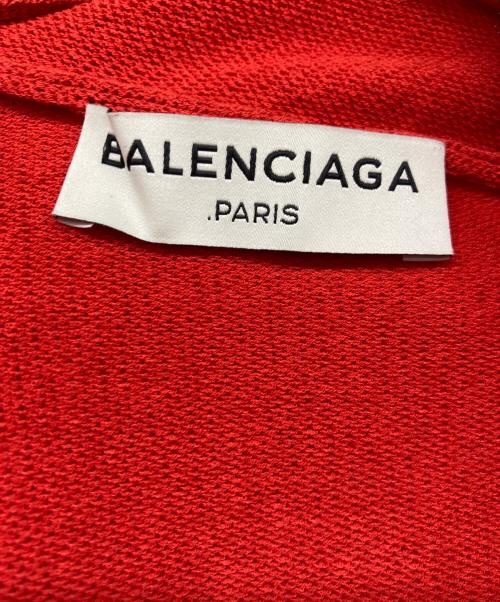 BALENCIAGA（バレンシアガ）BALENCIAGA (バレンシアガ) ニットカーディガン レッド サイズ:36の古着・服飾アイテム