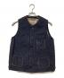 KAPITAL（キャピタル）の古着「ボアベスト」｜ネイビー