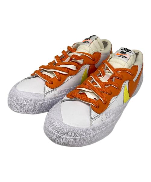 NIKE（ナイキ）NIKE (ナイキ) sacai (サカイ) BLAZER LOW オレンジ×ホワイト サイズ:27の古着・服飾アイテム