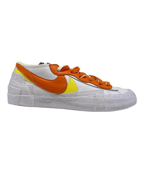 NIKE（ナイキ）NIKE (ナイキ) sacai (サカイ) BLAZER LOW オレンジ×ホワイト サイズ:27の古着・服飾アイテム