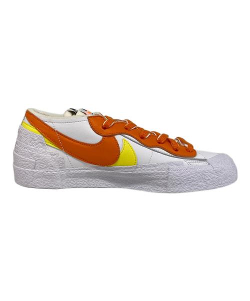 NIKE（ナイキ）NIKE (ナイキ) sacai (サカイ) BLAZER LOW オレンジ×ホワイト サイズ:27の古着・服飾アイテム