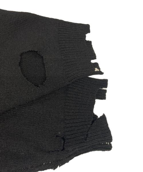 SAINT MICHAEL（セントマイケル）SAINT MICHAEL (セントマイケル) SP CREW KNT/ I AM Aクラッシュニット ブラック サイズ:Mの古着・服飾アイテム