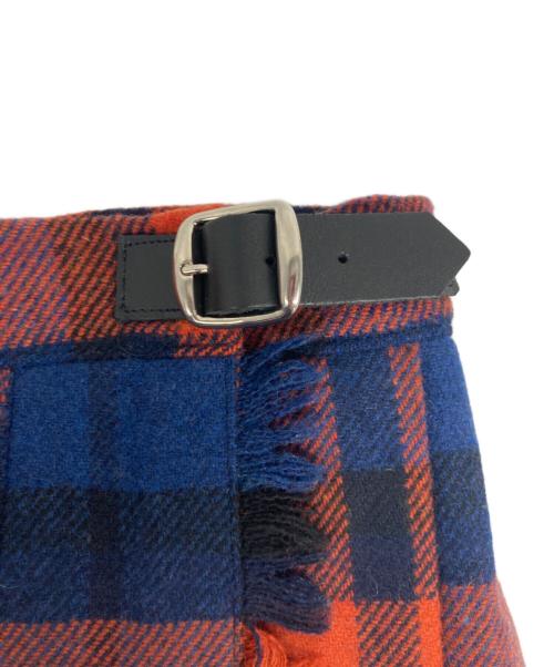 O'NEIL OF DUBLIN（オニールオブダブリン）O'NEIL OF DUBLIN (オニールオブダブリン) Easy Long Kilt Skirt オレンジ サイズ:10の古着・服飾アイテム