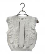 HER LIP TOハーリップトゥ）の古着「Airy Brush Knit Top/エアリーブラシニットトップ」｜ホワイト