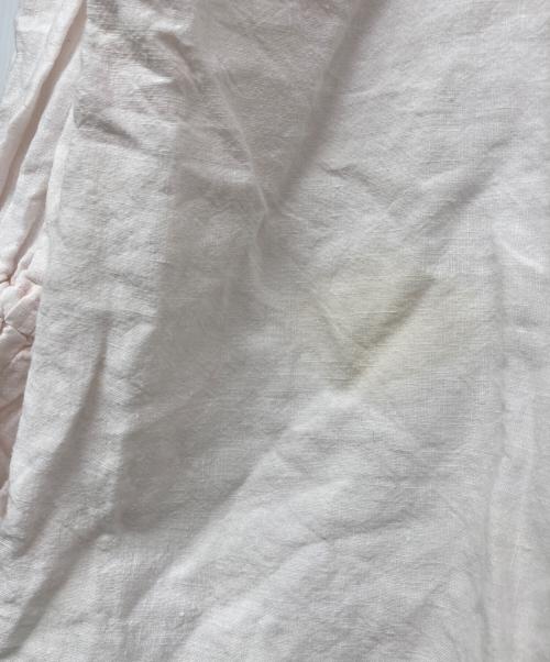 nest Robe（ネストローブ）nest Robe (ネストローブ) リネン近江晒しラッフル袖2wayブラウス ピンク サイズ:Fの古着・服飾アイテム