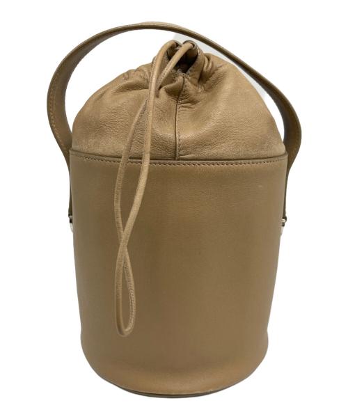 JIL SANDER（ジルサンダー）JIL SANDER (ジルサンダー) 巾着ショルダーバッグ ベージュの古着・服飾アイテム