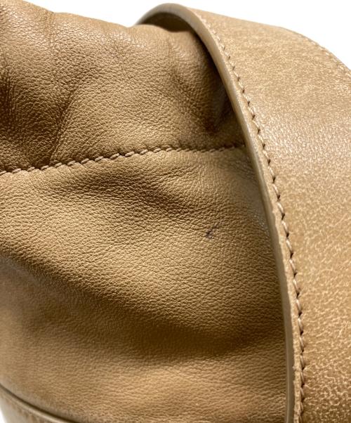 JIL SANDER（ジルサンダー）JIL SANDER (ジルサンダー) 巾着ショルダーバッグ ベージュの古着・服飾アイテム